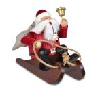 Räuchermann Santa Claus mit Schlitten